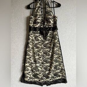 Delaru Womens Custom Dress Black Lace